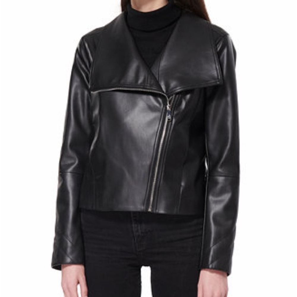 Sam Edelman Black Faux Leather Jacket
